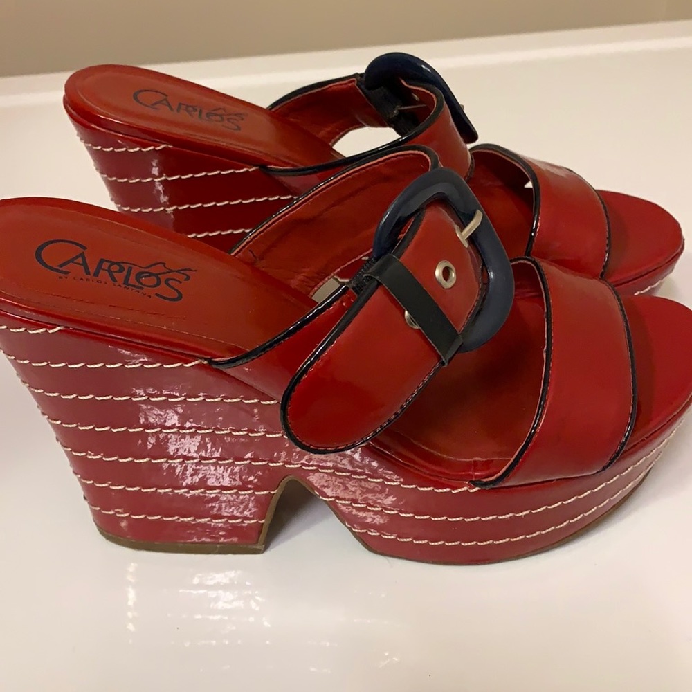 Carlos by Carlos Santana Patent Red Sandals